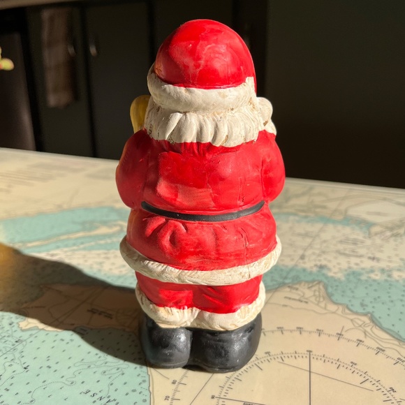 Vintage Handpainted Ceramic Santa with Gifts - Picture 4 of 7